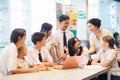 Kids back to school. Group of children