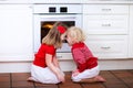 Kids baking apple pie Royalty Free Stock Photo