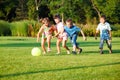Kids with ball Royalty Free Stock Photo