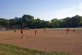 Kids on a Baseball Field