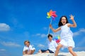 Kids on the beach Royalty Free Stock Photo