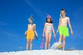Kids on the beach Royalty Free Stock Photo