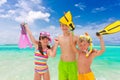 Kids on the beach Royalty Free Stock Photo
