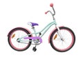 Kids bicycle isolated on white background. Modern sport children bicycle bike isolated