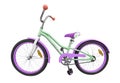 Kids bicycle isolated on white background. Modern sport children bicycle bike isolated