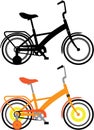 Kids bicycles Royalty Free Stock Photo