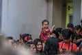 Kids in Binondo, Manila celebrating Chinese New Year