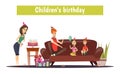 Kids Birthday Composition