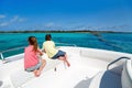 Kids at boat tour