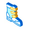 kids boots isometric icon vector illustration