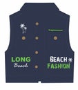 kids boys Jacket beach fashion print