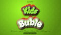 Kids buble text effect Royalty Free Stock Photo
