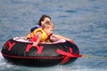 Kids on a buoy