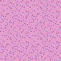 Kids candy seamless sugar sprinkles pattern for fabrics and packaging and gifts and linens and wrapping paper