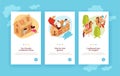 Kids Cardboard Toys Banners Set