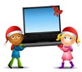 Kids Carrying Laptop Gift