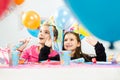 Kids celebrating birthday party