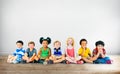 Kids Children Diversity Happiness Group Cheerful Concept Royalty Free Stock Photo