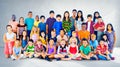 Kids Children Diversity Happiness Group Concept