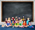 Kids Children Diversity Happiness Group Education Concept Royalty Free Stock Photo