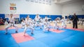 Kids and Children Martial Arts Sport Demonstration. Kyokushin Belgrade Trophy Royalty Free Stock Photo