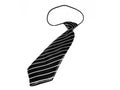 Kids / childrens / boys black striped necktie Royalty Free Stock Photo