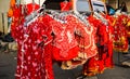 A kids chinese clothes sell on the store with red color in street side