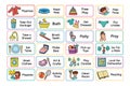 Kids daily routine chores collection. Responsibilities list for the chore chart