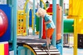 Kids on playground. Children play in summer park.