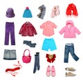 Kids clothes set Royalty Free Stock Photo