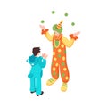 Kids Clown Juggler Composition