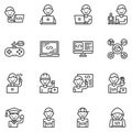 Kids coding icon vector , studying, game, development, robotics