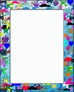 Kids Colorful Themed Frame Border Royalty Free Stock Photo