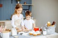 Kids Cooking Baking Cookies Kitchen Concept Royalty Free Stock Photo