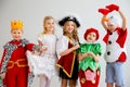Kids costume party Royalty Free Stock Photo
