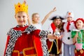 Kids costume party Royalty Free Stock Photo