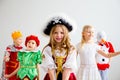 Kids costume party Royalty Free Stock Photo