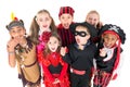 Kids in costumes Royalty Free Stock Photo