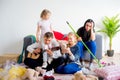 Kids created a mess at home Royalty Free Stock Photo