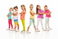 The kids dance school, ballet, hiphop, street, funky and modern dancers Royalty Free Stock Photo