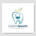 Kids dental logo vector template