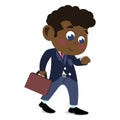 Black Kid dressed as Businessman. Children in Different walks of life. Professional Kids.