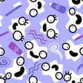 Kids doctors seamless tooth pattern for textiles and packaging and gifts and linens and wrapping paper