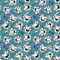 Kids doctors seamless tooth pattern for textiles and packaging and gifts and linens and wrapping paper