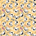 Kids doctors seamless tooth pattern for textiles and packaging and gifts and linens and wrapping paper