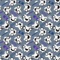 Kids doctors seamless tooth pattern for textiles and packaging and gifts and linens and wrapping paper