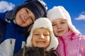 Kids Dressed for Winter-3 Royalty Free Stock Photo