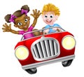 Kids Driving Car