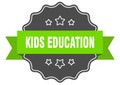 kids education label. kids education isolated seal. sticker. sign