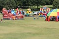 Kids Enjoy Giant Inflatables At Atlanta Piedmont Park Event Royalty Free Stock Photo